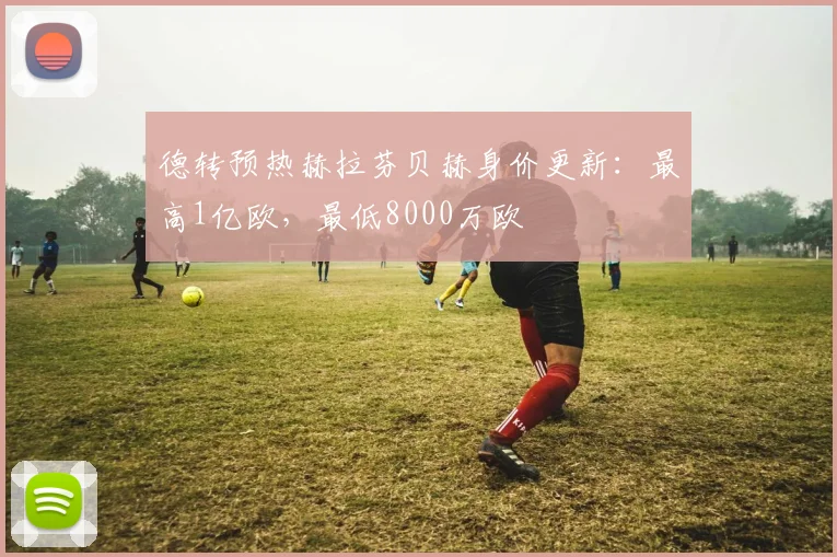 德转预热赫拉芬贝赫身价更新：最高1亿欧，最低8000万欧